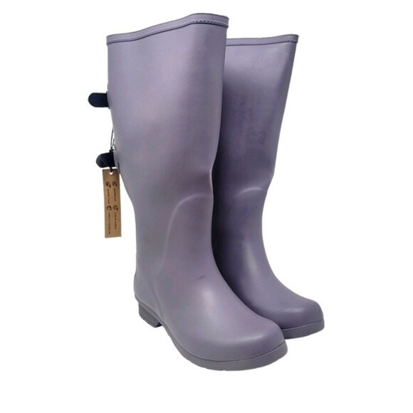 NWOB Chooka's Versa Prima Wide Calf Mulberry Rainboots 6 - Picture 1 of 8